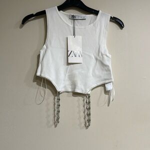 Zara beautiful crop top. Size S
